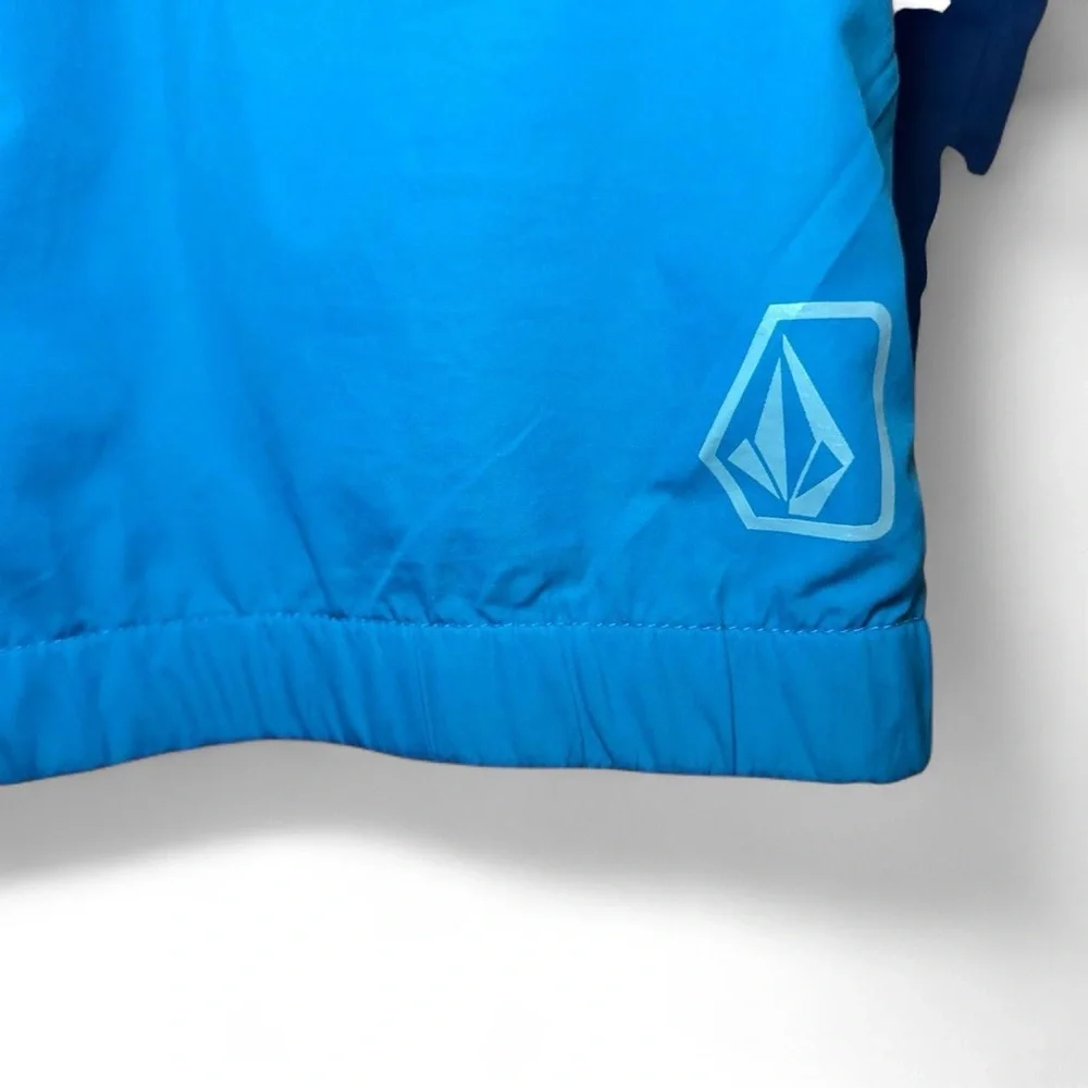 Volcom VTG 2010s Blue Colorblock Lightweight Zip-Up Windbreaker Jacket — SMALL - Picture 7 of 8